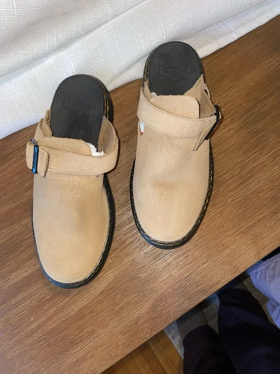 Doc Marten Suede Slip-On Clogs - Picture 2 of 7